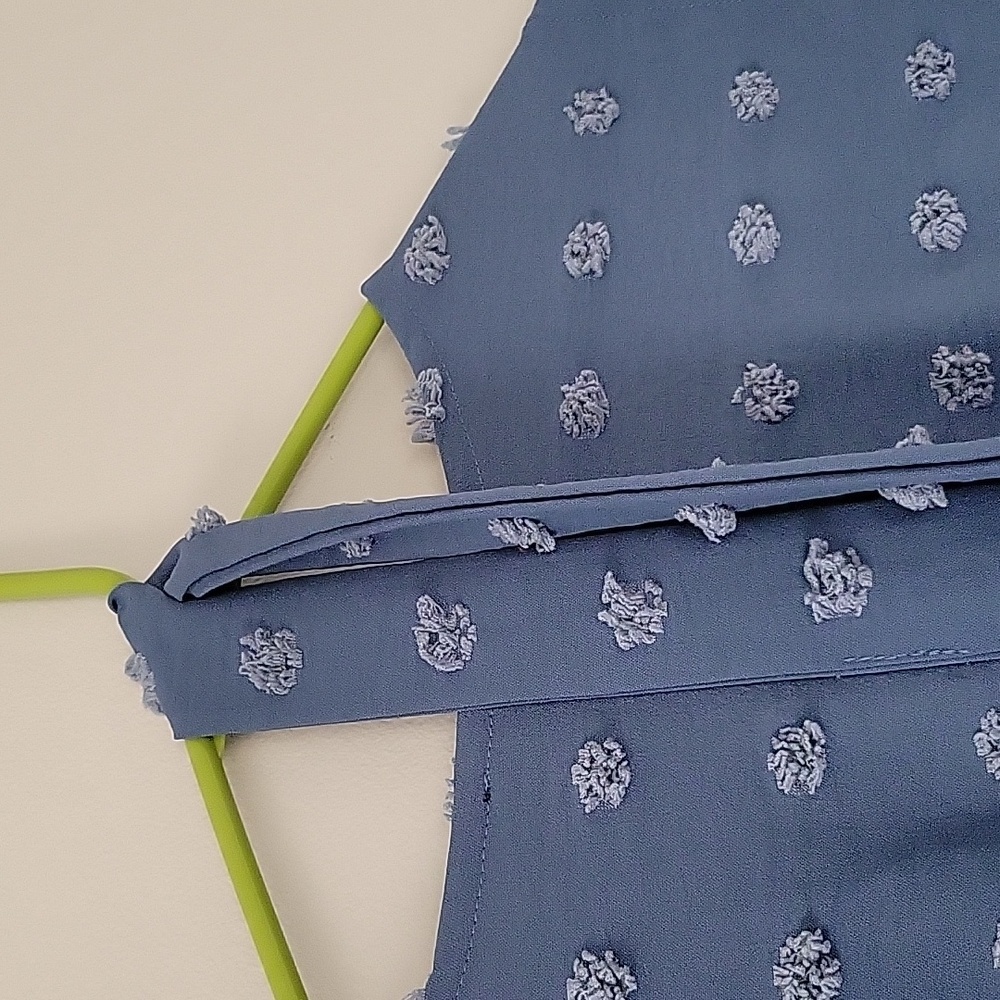 Blue Sleeveless Ruffled Maxi Dress - Picture 8 of 8
